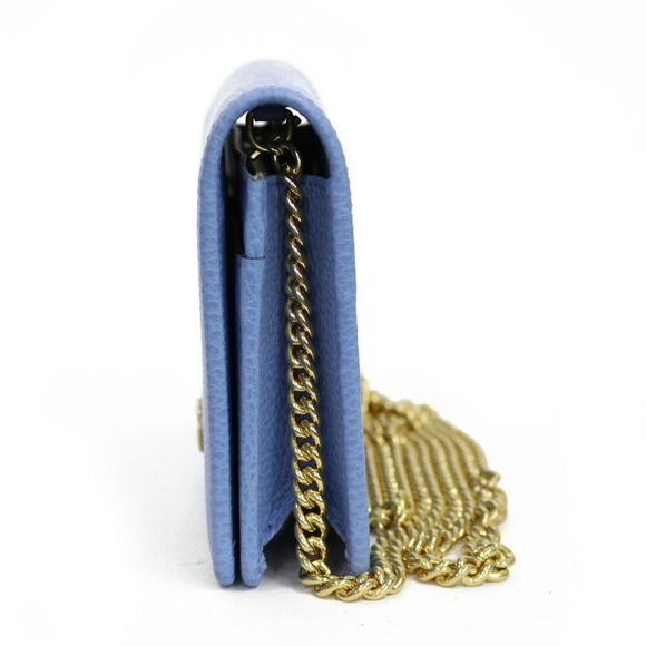 GUCCI Shoulder Bag Marmont Chain Blue Ladies - Picture 4 of 10